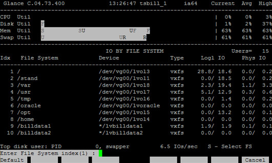 HP-UX在线性能监控工具GlancePlus介绍(一) - 王大头 - 王大头