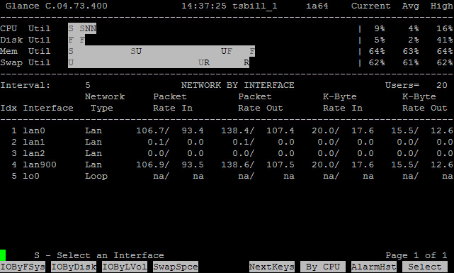 HP-UX在线性能监控工具GlancePlus介绍（二） - 王大头 - 王大头